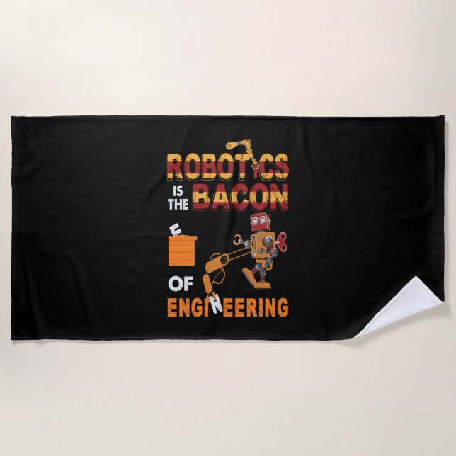 Serviette De Plage Robotique De L'Ingénieur (Devant)