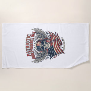 Serviette De Plage Rocker du bandana patriotique Méta musique Old Glo