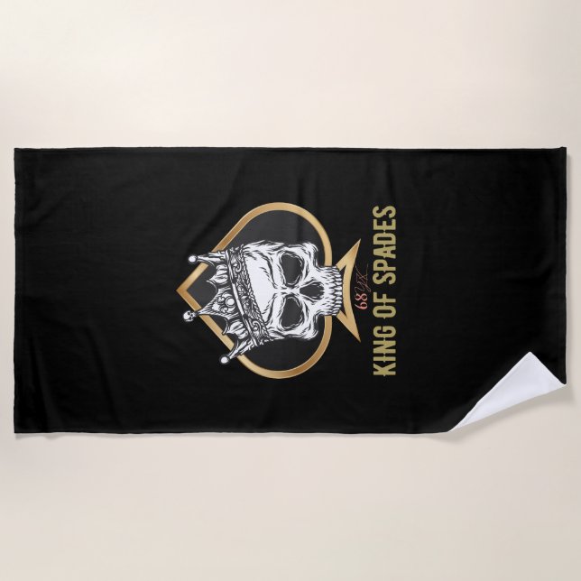 Serviette De Plage Roi des pique (Devant)