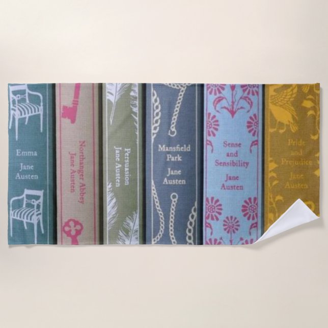 Serviette De Plage Roman de Jane Austen (Devant)