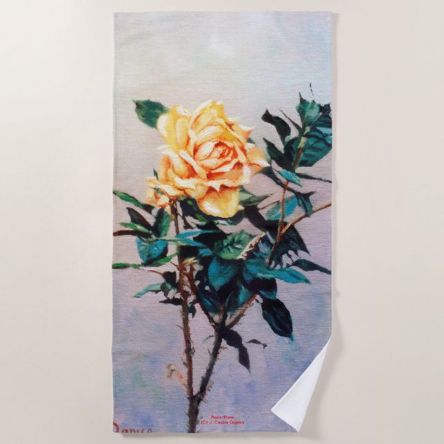 Serviette De Plage Rosa/Rose (Devant)