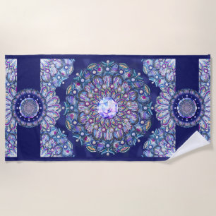Serviette De Plage Rosace bleue
