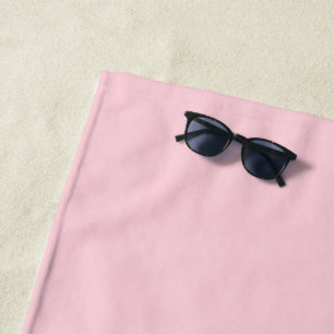 Serviette De Plage Rose Bubble-Gum Joli et Délicieux Uni