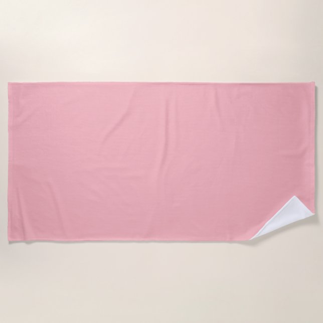 Serviette De Plage Rose de cristal couleur printemps été (Devant)