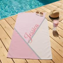 Rose pastel chic moderne nom personnalisé