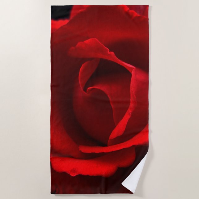 Serviette De Plage Rose rouge btcna (Devant)