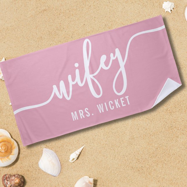 Serviette de plage rose vif (Créateur téléchargé)