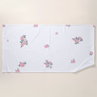 Serviette De Plage Roses roses mignonnes roses