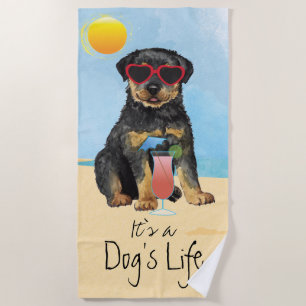 Serviette De Plage Rottweiler été