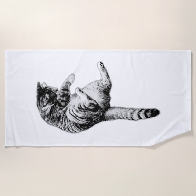 Serviette De Plage Rouleau monochrome pour les jours ensoleillés (Devant)