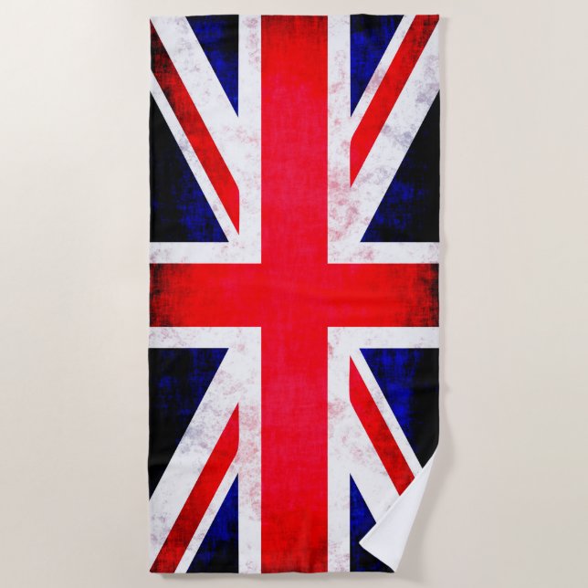 Serviette De Plage Royaume-Uni British England Flag Beach Towel (Devant)