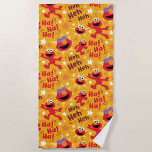 Serviette De Plage Rue Sésame   Elmo Ha ! Ha ! Ha ! Motif