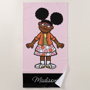 Serviette De Plage Rue Sésame Gabrielle Ajouter Votre Nom
