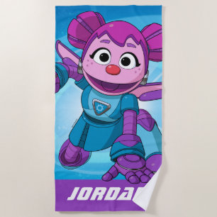 Serviette De Plage Rue Sésame Méca Builders Abby In Action