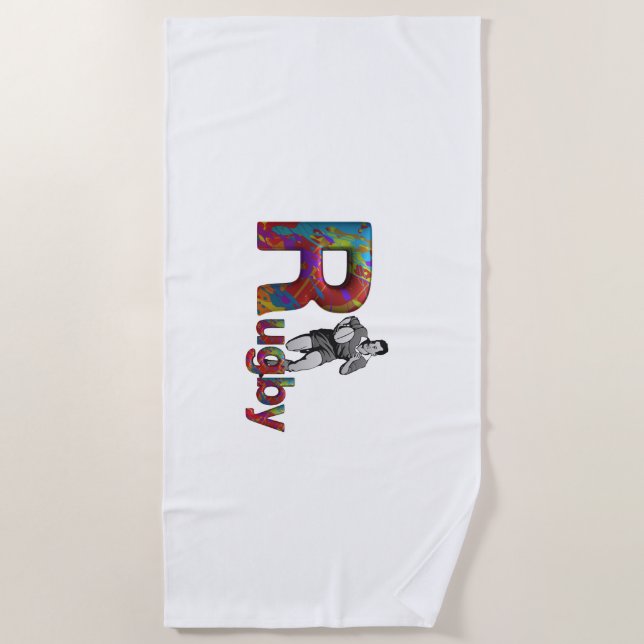 Serviette De Plage Rugby SUPÉRIEUR (Devant)