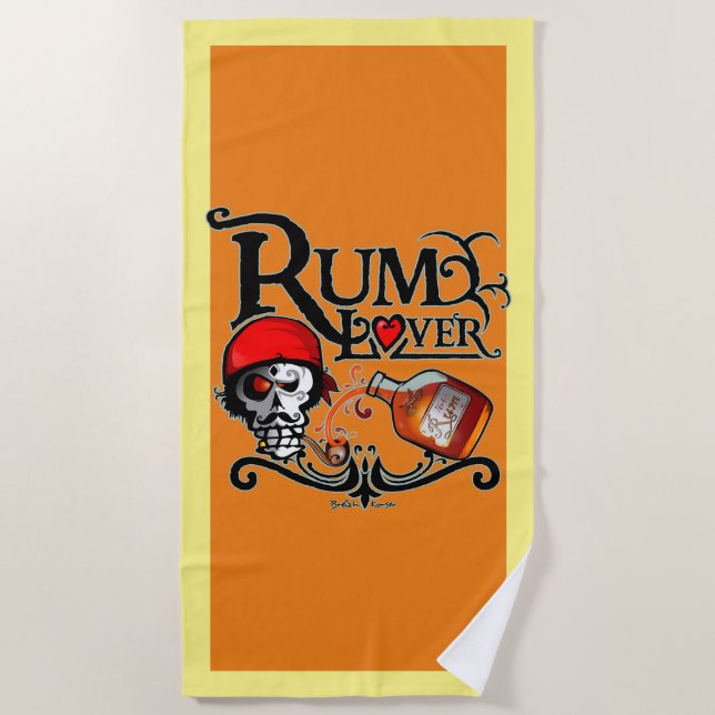 Serviette De Plage Rum lover (Devant)