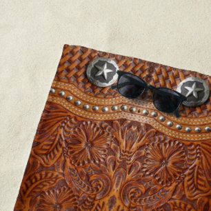 Serviette De Plage Russe Sud-Ouest Ouest Pays Motif Cowgirl