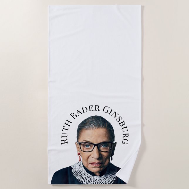 Serviette De Plage Ruth Bader Ginsburg (Devant)