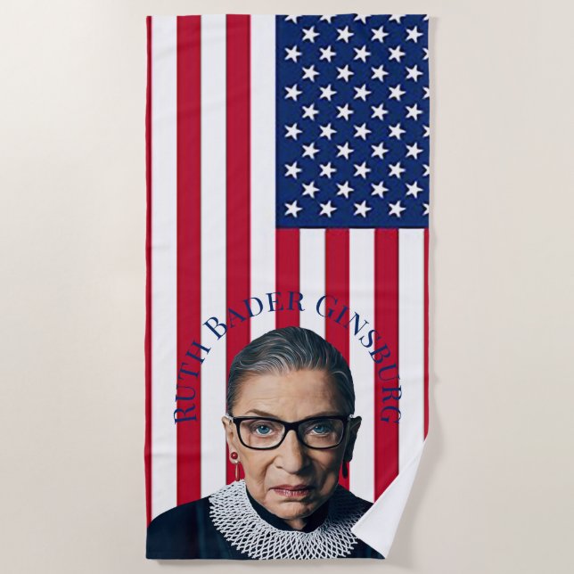Serviette De Plage Ruth Bader Ginsburg (Devant)