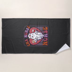 Serviette De Plage Sac infirmière Cna Halloween fantôme stéthoscope s