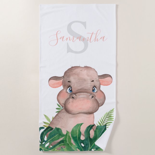 Serviette de plage Safari Jungle (Devant)