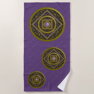 Serviette de plage Sagittarius Mandala