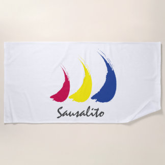 Serviette De Plage Sails Splashy_Paint-The-Wind_Sausalito