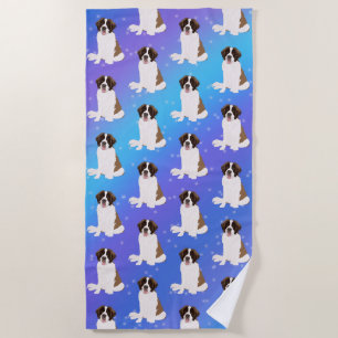 Serviette De Plage Saint Bernard