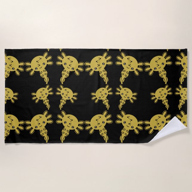 Serviette De Plage Salamandre axotique exotique (Devant)