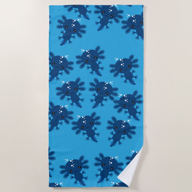Serviette De Plage Salamandre axotique exotique (Devant)