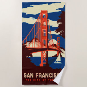 Serviette De Plage San Francisco - La ville près de la baie Poster