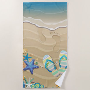 Serviette De Plage Sandal Beach