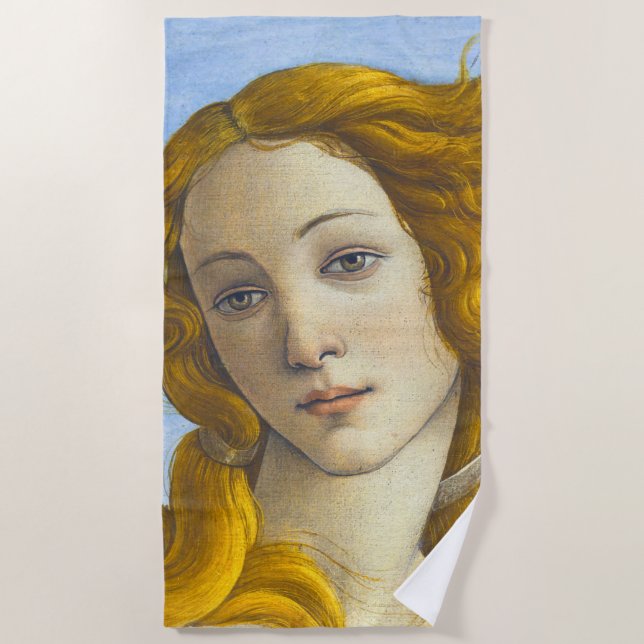 Serviette De Plage Sandro Botticelli - Détail de la naissance de Vénu (Devant)