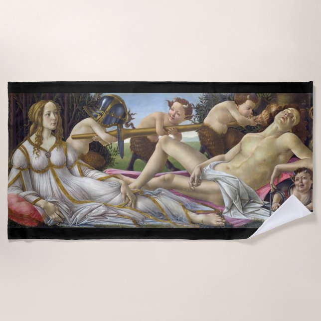 Serviette De Plage Sandro Botticelli - Vénus et Mars (Devant)