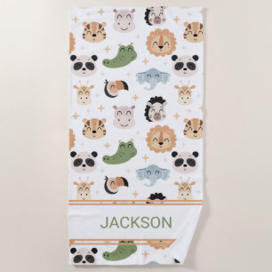 Serviette De Plage Sarafi Jungle animal Plage serviette