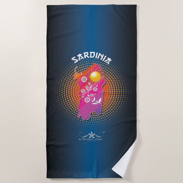 Serviette De Plage Sardaigne (Devant)