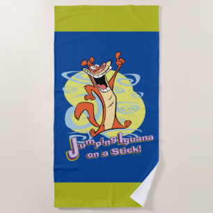 Serviette De Plage Sauter Igauna sur une bâche!™