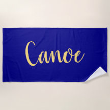 Scénario Gras Festif "Canoë" Sur Bleu Royal Navy