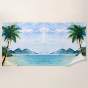 Serviette De Plage Scène Plage