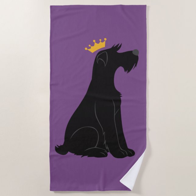 Serviette De Plage Schnauzer Prince (Devant)
