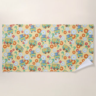 Serviette De Plage Scooby-Doo Mystery Motif de fleurs