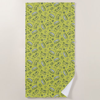 Serviette De Plage Scooby Snacks Galore Checker Motif