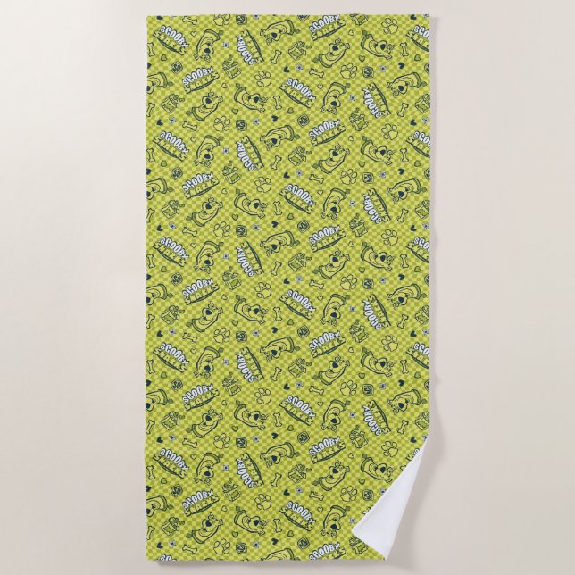 Serviette De Plage Scooby Snacks Galore Checker Motif (Devant)