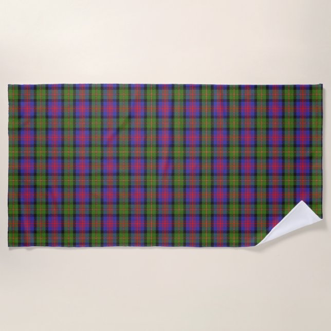 Serviette De Plage Scottish Accents Clan MacLennan Tartan (Devant)