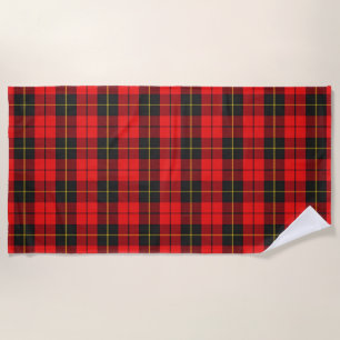 Serviette De Plage Scottish Accents Clan Wallace Tartan