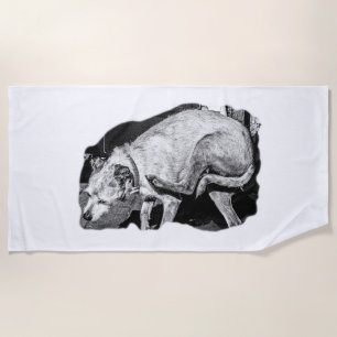 Serviette De Plage Scratères Sun et Terrier