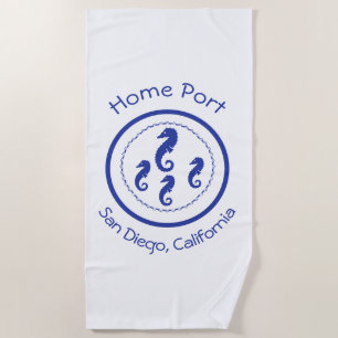 Serviette de plage - Sea Horses Home Port