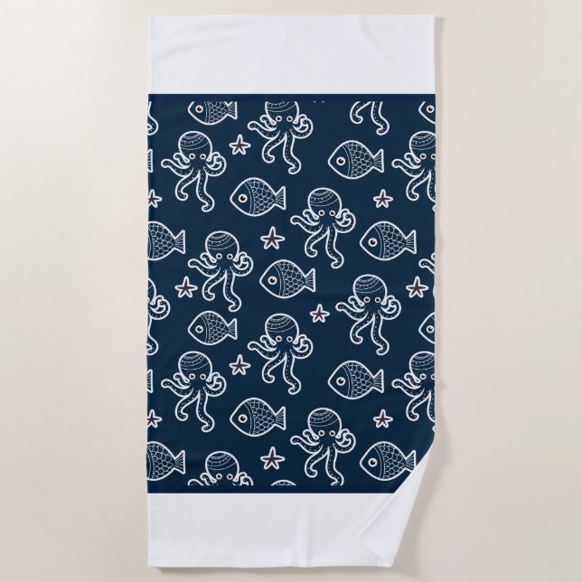 Serviette de plage - Sea Life (Devant)