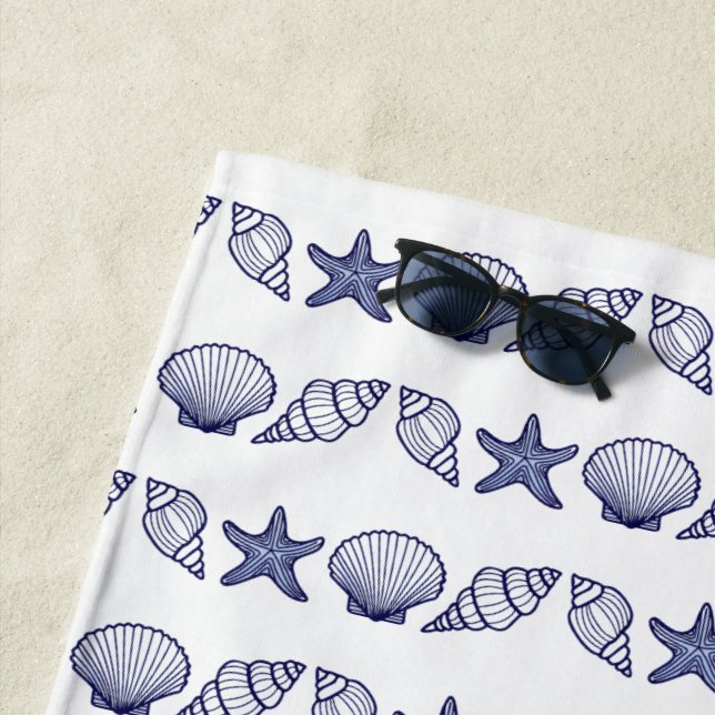 Serviette De Plage Sea Shell Summer Lover (En situation)
