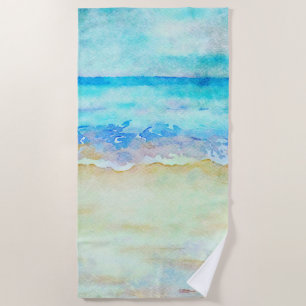 Serviette De Plage *~* Sea Shore AR7 Beach Vagues nautiques Surf Beac